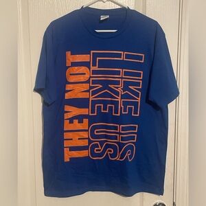 “They Not Like Us” Blue Graphic T-Shirt